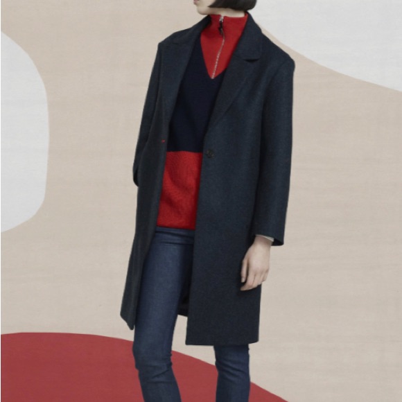 Authentic Maison Kitsune Wool Coat -Rare